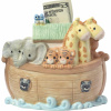 Precious Moments Overflowing with Love Noah's Ark Top Slot Porcelain Bank