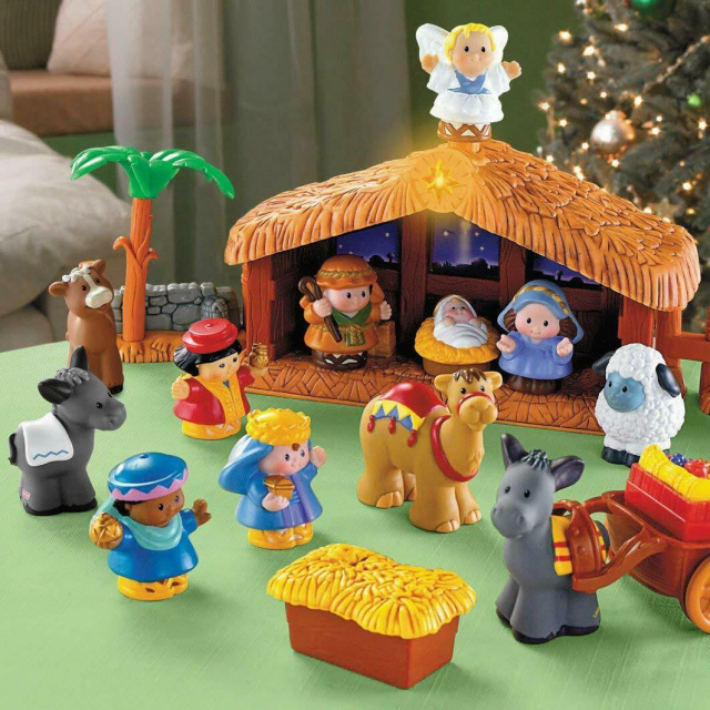 Little People Deluxe Christmas Story, Nativity Playset, Toddler Toys 